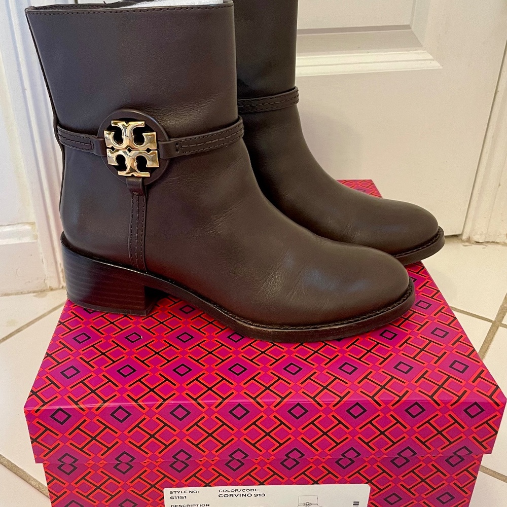 Tory Burch Miller Bootie Brown Sz. 6